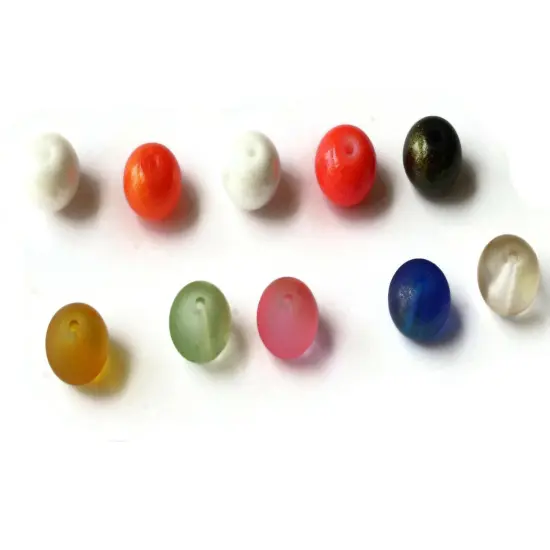 10 Colors 10mm Round Glass Mixed Color Beads Kit {6}