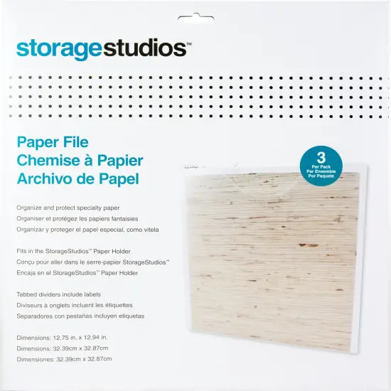 Multipack of 6 - Storage Studios Paper Files W/Tabbed Dividers & Labels 3/Pkg-12.75"X13" {4}