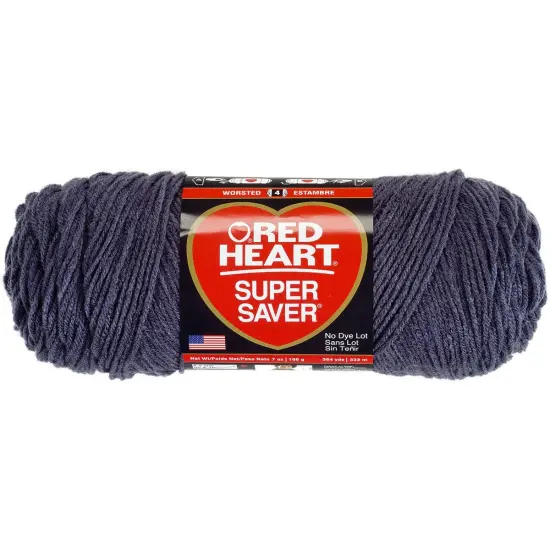 Multipack of 12 - Red Heart Super Saver Yarn-Charcoal {3}