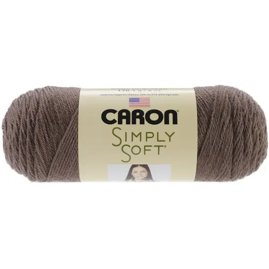 Multipack of 6 - Caron Simply Soft Solids Yarn-Taupe {2}