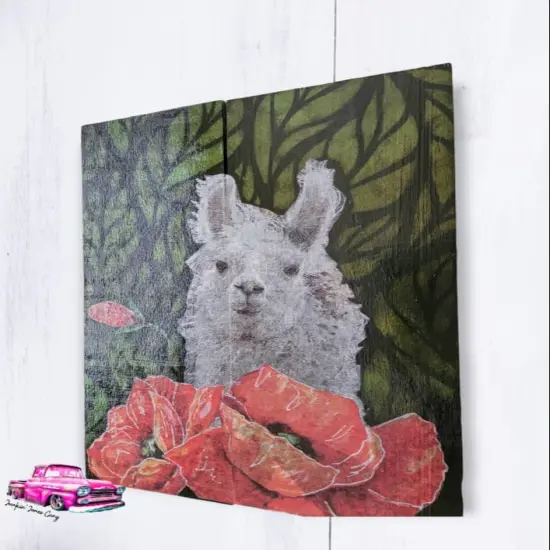 Bruce the Llama Decoupage & Mixed Media Art Paper - Large {2}