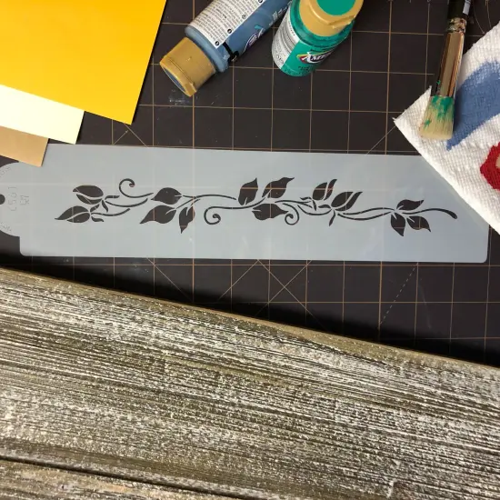 Rose Cake Stencil Tier #1 | C561 by Designer Stencils | Cake Decorating Tools | Baking Stencils for Royal Icing, Airbrush, Dusting Powder | Reusable Plastic Food Grade Stencil for Cakes | Easy to Use & Clean Cake Stencil {4}