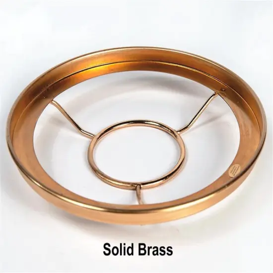 10" Solid Brass Shade Ring for #2 Burners {4}