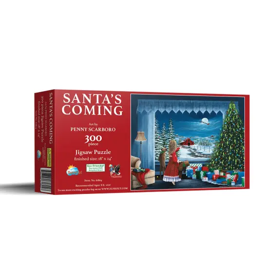 Sunsout Santa's Coming 300 pc Christmas Jigsaw Puzzle 61804 {3}