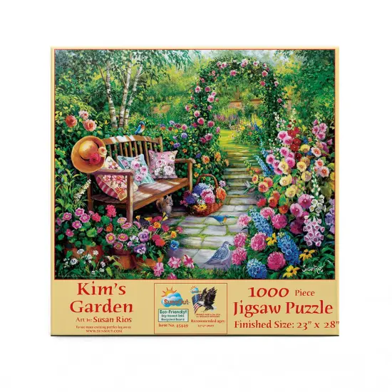 Sunsout Kim's Garden 1000 pc Jigsaw Puzzle 45449 {4}