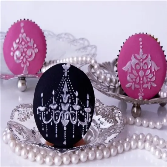 Gem Pendant Cake Stencil Set | C567 by Designer Stencils | Stencils for Royal Icing, Airbrush, Dusting Powder | {3}