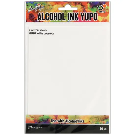 Tim Holtz Alcohol Ink White Yupo Paper 10 Sheets-5"X7" {1}