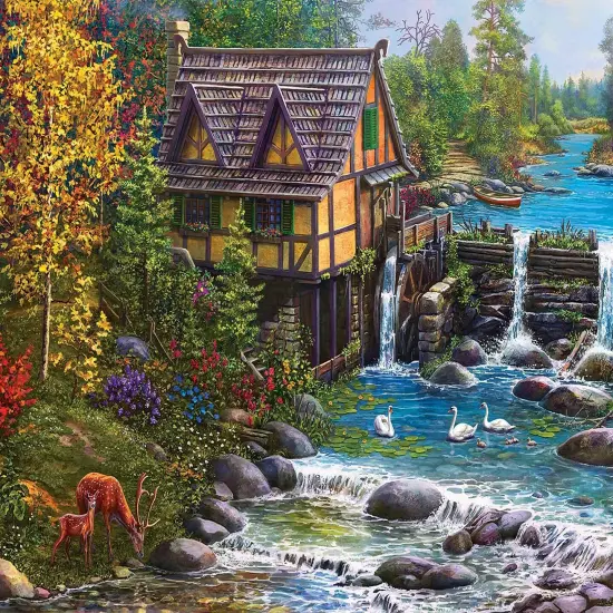 Sunsout Mill by the Stream 1000 pc Jigsaw Puzzle 42939 {1}