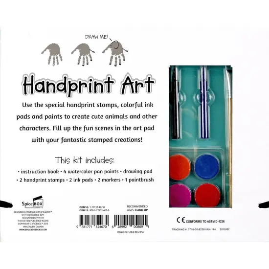 SpiceBox Handprint Paint Art Imagine It Children's Paints and Pads Art Kit {6}