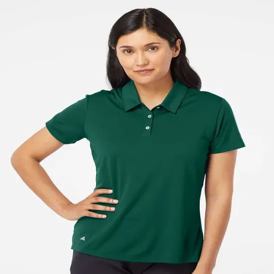 Adidas&reg; Women's Performance Collared Polo Green {4}
