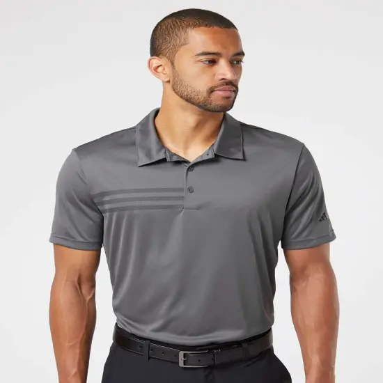 Adidas&reg; 3-Stripes Chest Polo Grey five/ black {5}