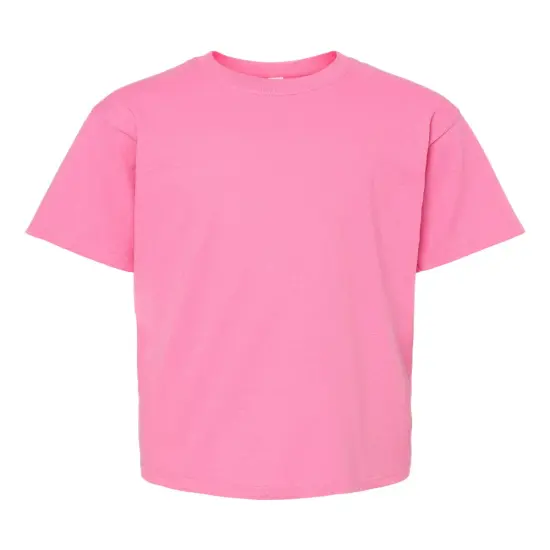 M&O&reg; Youth Gold Soft Touch Crewneck Short Sleeve T-Shirt Azalea {1}