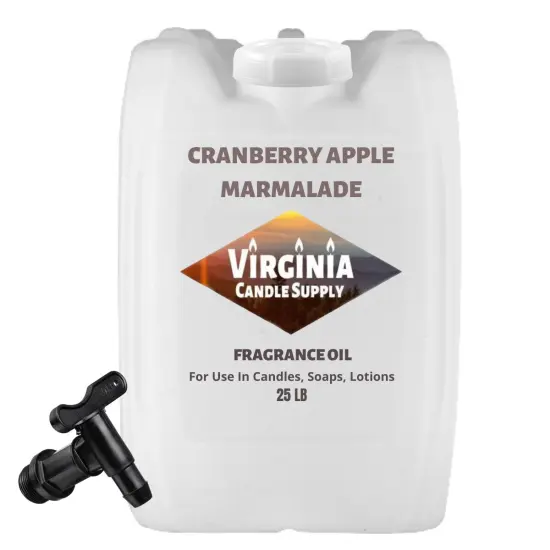 Cranberry Apple Marmalade Fragrance Oil (Our Version of the Brand Name)(25 LB Tote with Spigot) for Candle Making, Soap Making, Tart Making, Room Sprays, Lotions, Car Fresheners, Slime, Bath Bombs, Warmers&hellip; {1}