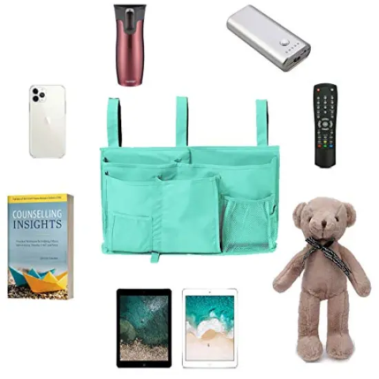 Bunk Top Bed Under Bedside Caddy Cup Holder For Outdoor,Home Bed Rail,Armchair,Dining Room,Camping,Reclining Sofa,Rv,Futon Adjustable Arms Reach Organization Caddies For Laptop,Paper,Pad {6}