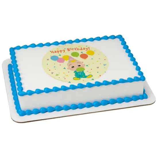 CoComelon&trade; Happy Birthday! Edible Cake Topper Image - 7.5" Round {2}