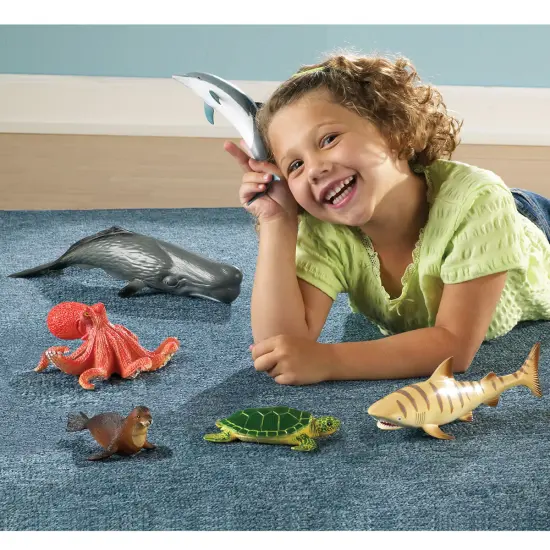 Learning Resources Jumbo Animals Including Pets, Jungle Animals, Farm Animals and Ocean Animals - 24 Pieces {4}