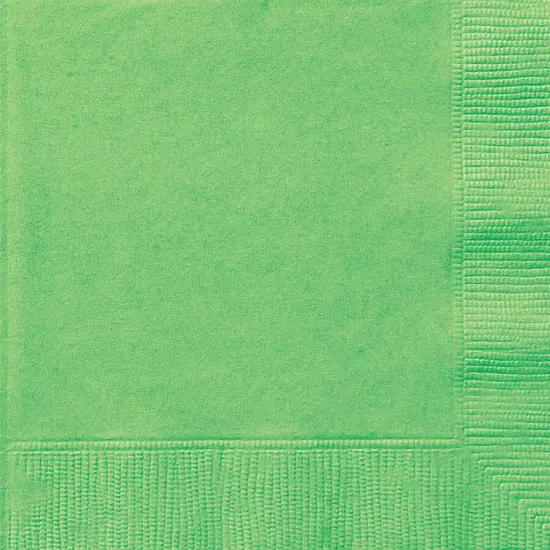 Lime Green Solid Beverage Napkins, 20ct {1}
