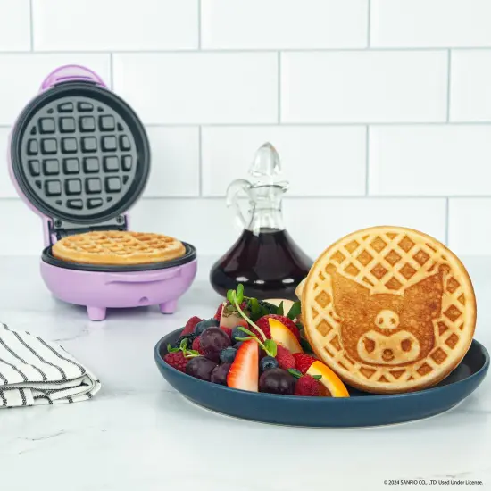 Uncanny Brands Hello Kitty Kuromi Mini Waffle Maker {3}