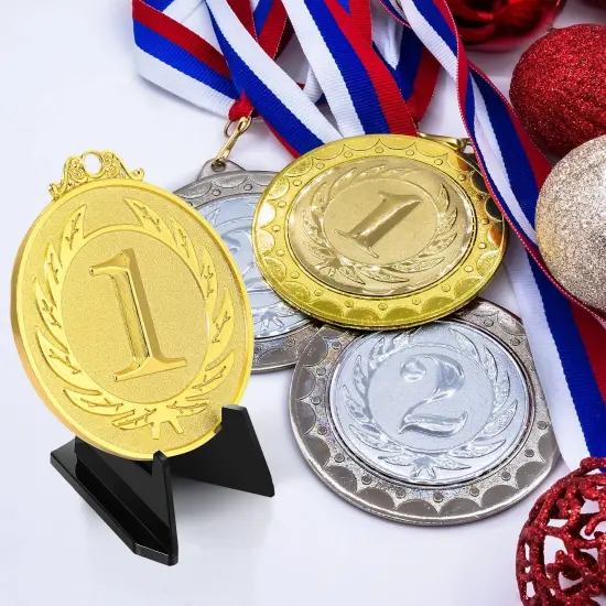 12 Pieces Easel Stands Mini Coin Display Stand 2.17 x 1.65 Inch Easel Holder Card Stand for Display Black Display Stand for Collectibles Plastic Plate Display Holder for Medal Watches Picture {3}