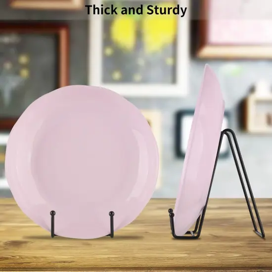 IBosins 5 Pack 6 Inch Plate Holder Display Stands, Metal Black Frame Stand for Picture, Book, Photo Easel, Creation, Collectibles {4}