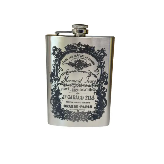 8oz Mermaid Tears Stainless Steel Flask {1}