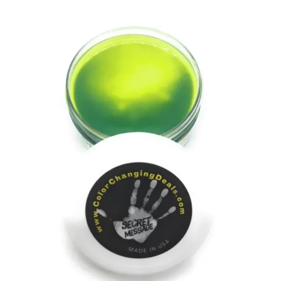 Universal Magic Paints Thermochromic Heat Sensitive for Secret Messages Color Changing T-Shirts & Shoes Green to yellow {1}