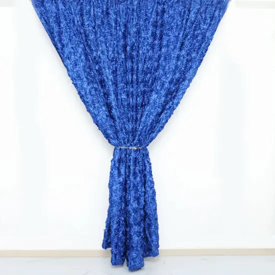 8x8 Satin Rosette Wedding Backdrop Royal blue {1}