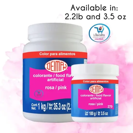 Deiman&reg; Artificial Food Color Pink 270 3.5 oz {4}