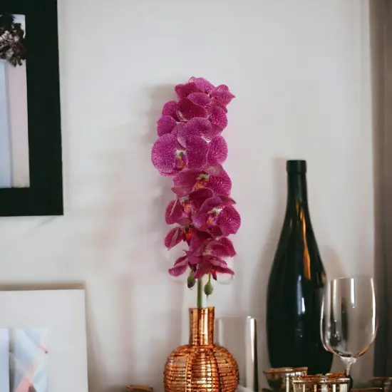 6-Pack: Purple & White Phalaenopsis Orchid Stem, Floral Home by Artificial Flowers {5}