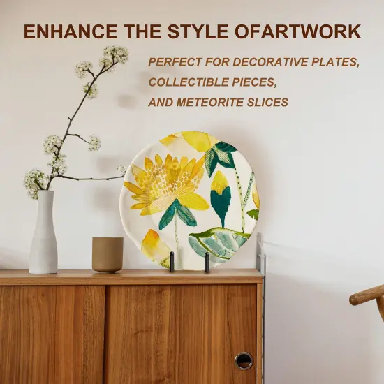 Plate Stands for Display, 3Pack 3Inch Plate Holder Display Stand, Metal Frame holder stand for Book Holder, Picture Stand, Decorative Plate stand, Photo and Platter, Tabletop Art {3}