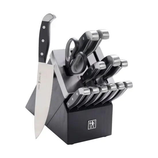 HENCKELS Statement Self-Sharpening Knife Set with Block, Chef Knife, Paring Knife, Bread Knife, Steak Knife, 14-piece {2}