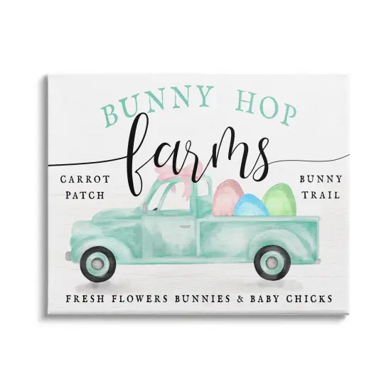 Stupell Industries Easter Bunny Hop Farms Canvas Wall Art {1}