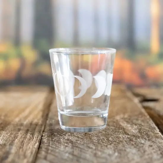 2oz Moon Phases Shot glass {7}
