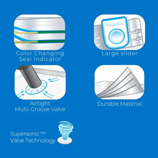 MagicBag Smart Design Set of 4 Instant Space Saver Storage - Flat Jumbo {5}