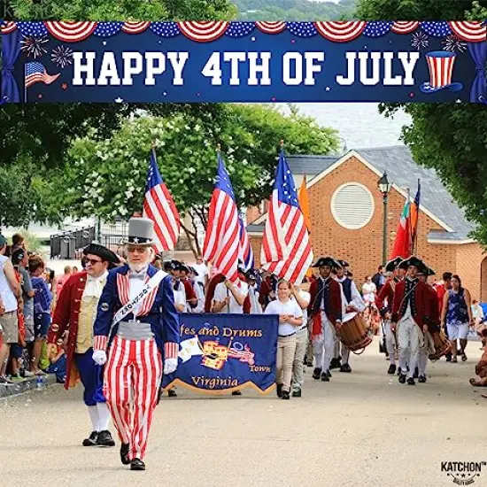 Happy 4th of July Fabric Banner, 1ct {4}