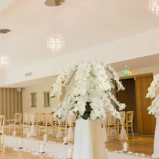 49" Phalaenopsis Orchid Stem &ndash; Lifelike Silk Blooms for Weddings, Events & Home D&eacute;cor {3}