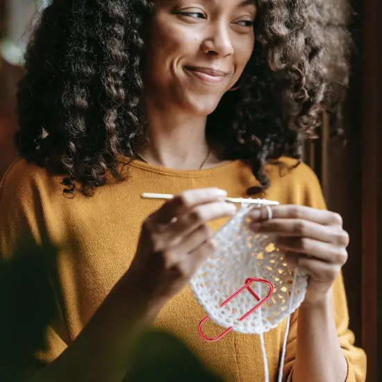 12 Pieces Knitting Stitch Holder Set 6 Size Colorful Aluminum Yarn Stitch Holder Set Needles Practical Knitting Crochet Tools Knitting Supplies for Manual DIY Blankets Knitting Project {4}