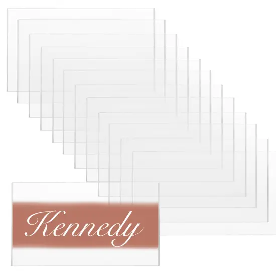 Spec101 Acrylic Place Cards - 2 x 3.5IN Rectangle Acrylic Blanks Name Cards {1}