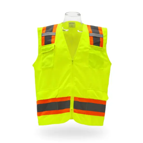 Contrast High Visibility Safety Vest Safety green {1}
