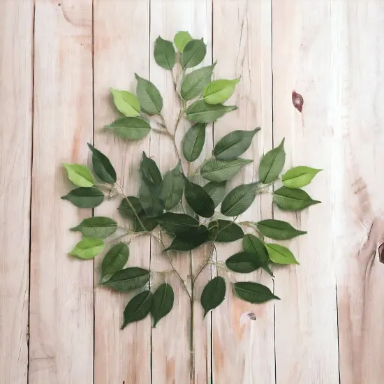 12-Pack: Green Ficus Spray with 42 Silk Leaves by Floral Home&reg; {3}