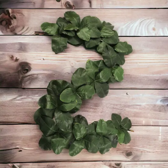 6-Foot Magnolia Leaf Christmas Garland with Realistic Silk Leaves - 2-Pack, Elegant Greenery for Home D&eacute;cor & Event Styling - Year-Round Charm, Floral Home by Artificial Flowers {2}