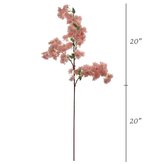 6-Pack 40" Light Pink Cherry Blossom Stems &ndash; Realistic Silk Flowers by Floral Home&reg; {3}