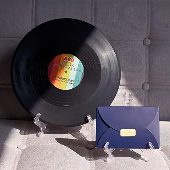 6 Pieces Plastic Easels, 4/6/8 Inches Clear Easel Display Stand/Plate Holders to Display Pictures, Items {3}