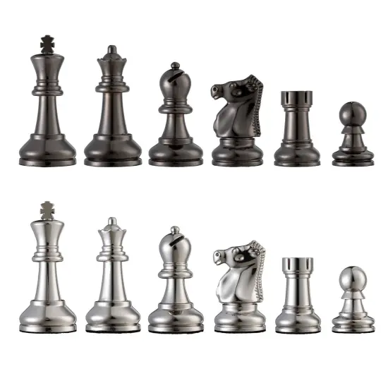 Bobby Fischer Metal Ultimate Chess Pieces, 3.75 in. king {1}
