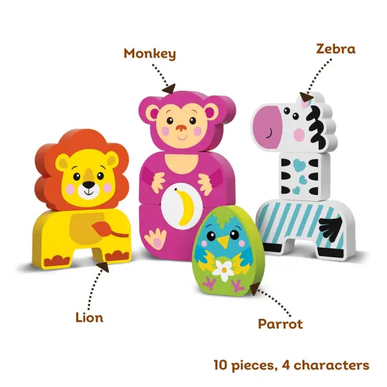Kids Hits: Build Your Own Adventure with the Wooden Blocks Monkey and Friends! {4}