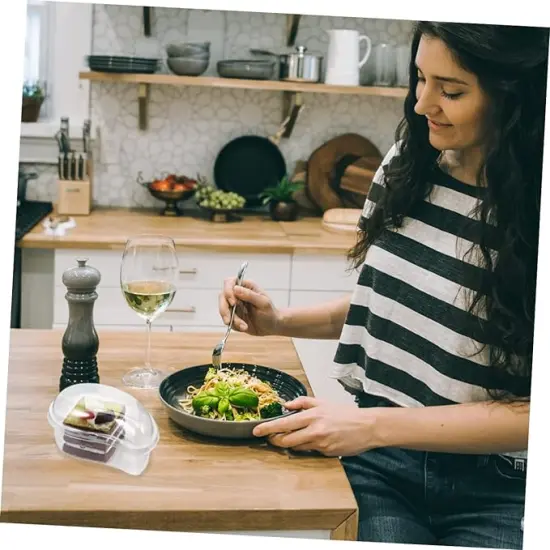 50 Pcs Clear Food Containers with Lids {3}