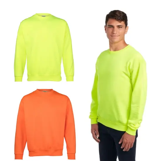 High-Visibility NuBlend Sweatshirt | RADYAN&reg; Safety green {2}