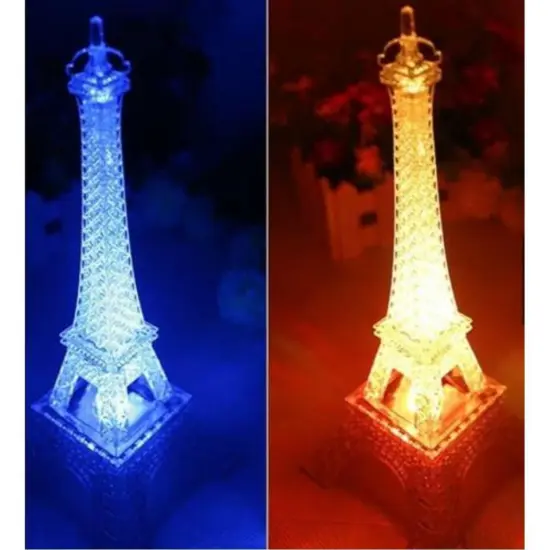 10" PARIS EIFFEL TOWER Centerpiece with LED Lights {5}