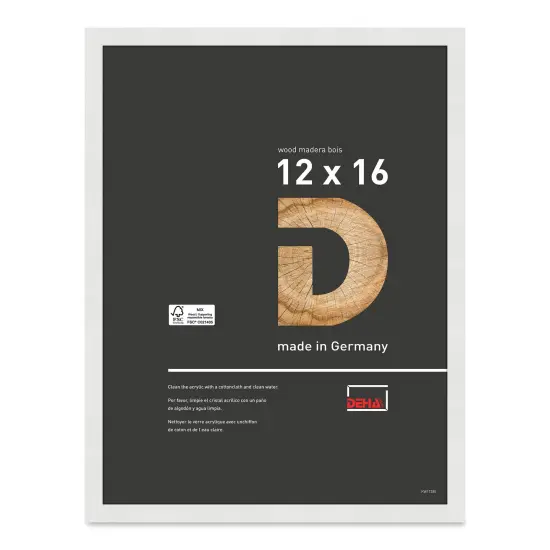 Deha Design Fontana Wood Frame - White, 12" x 16" {1}