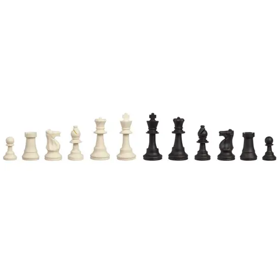 WE Games Silicone Staunton Tournament Chess Pieces, 3.75 inch King {4}